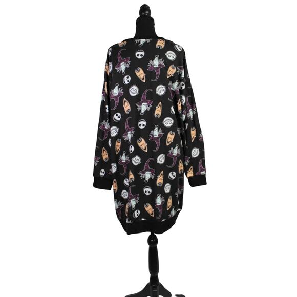 Disney Nightmare Before Christmas Sleep Shirt Tunic 2XL Lock Shock Barrel - Picture 4 of 11